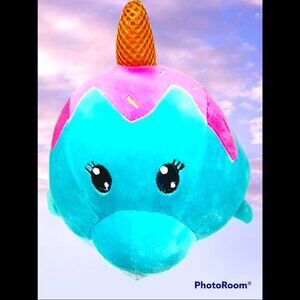 Squishmallow ice-cream dolphin